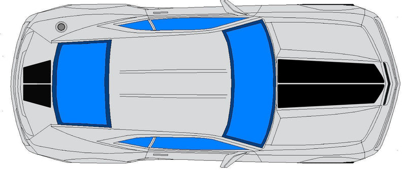 vinyl cut hood rally stripes for camaro